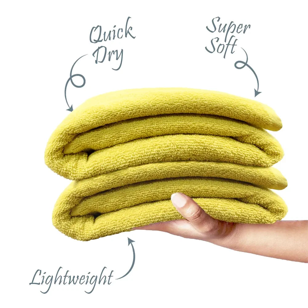 Luxe Home Cotton Bath Towel 450 GSM Quick Dry Large Size Bathroom Towels for Men & Women, Home, Kitchen, Gym, Spa